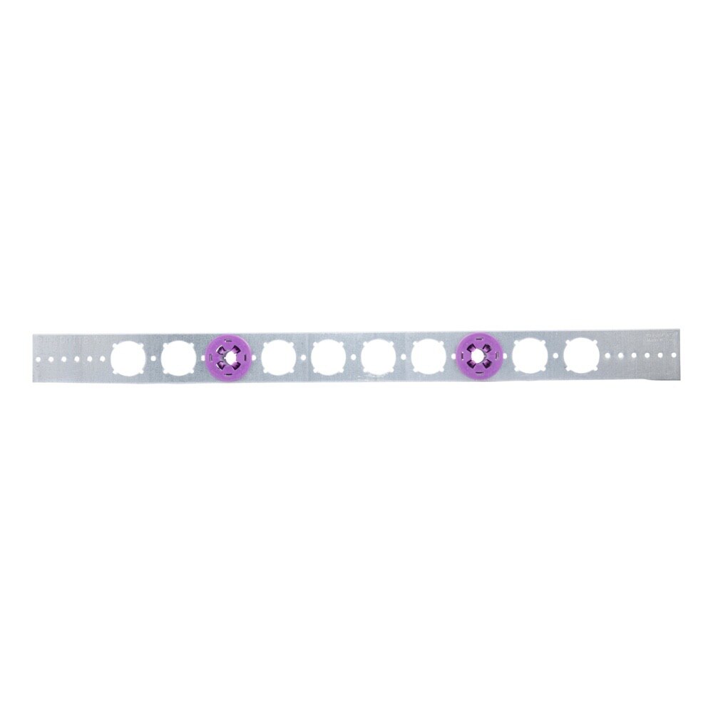 HoldRite 103-26-701 1/2 in. x 26 in. Galvanized Stub Bracket and Clamps (50 Brackets/100 Clamps) - 3