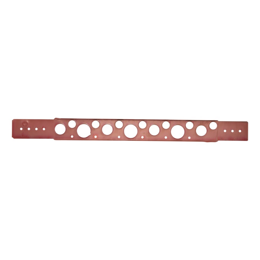 HoldRite 108-20 20 in Copper-Bonded Flat Pipe Support Bracket with Extruded Holes - 2