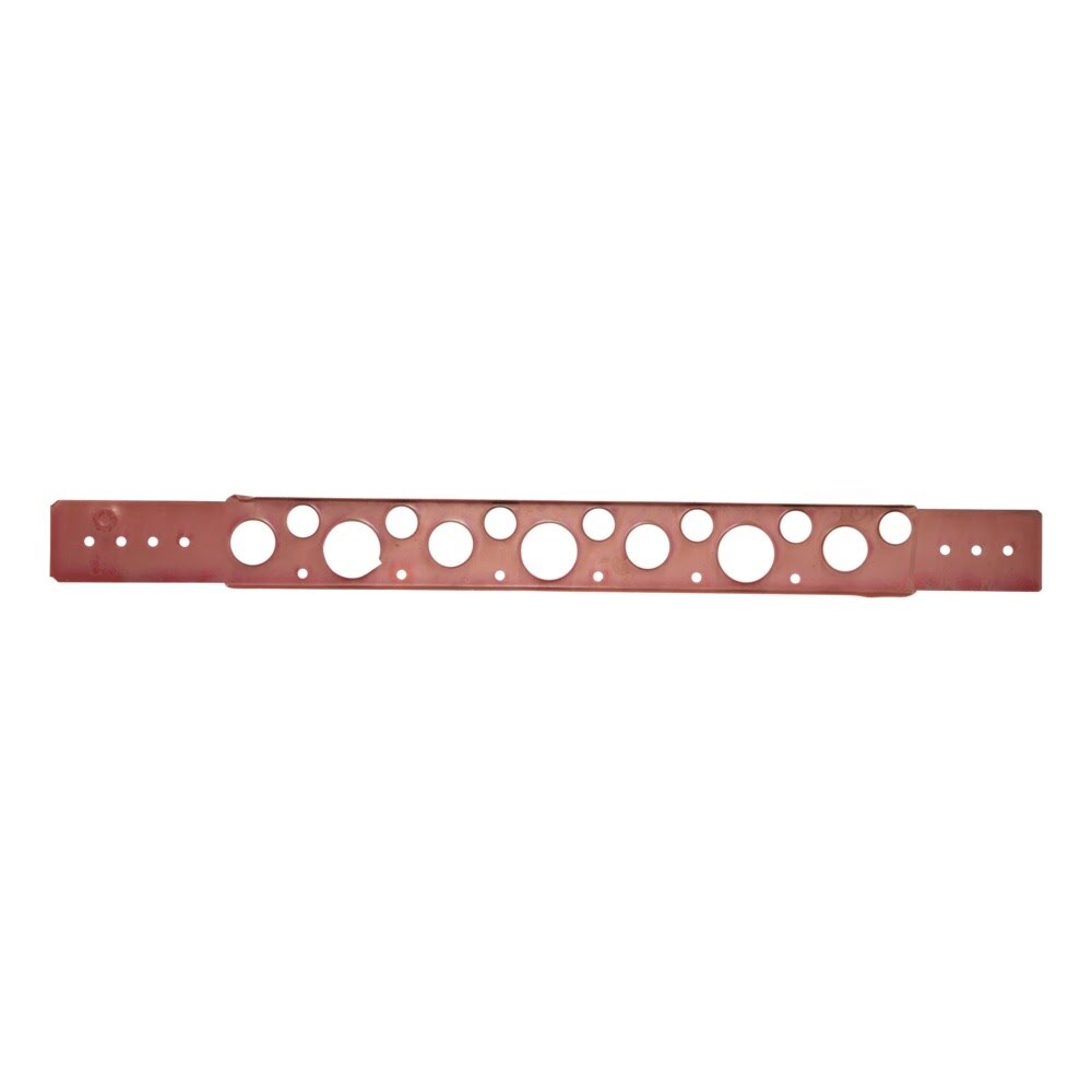 HoldRite 108-20 20 in Copper-Bonded Flat Pipe Support Bracket with Extruded Holes - 2