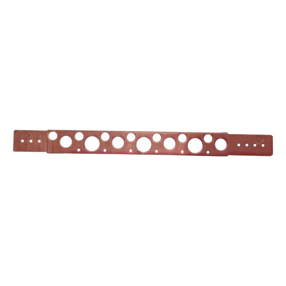 HoldRite 108-20 20 in Copper-Bonded Flat Pipe Support Bracket with Extruded Holes - 3