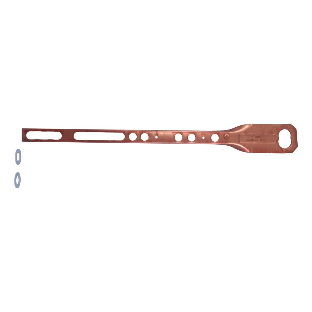 HoldRite 114-COH 1 in. Copper-Bonded Hinged Offset Carrier Bracket 23-1/4 in. x 2-1/2 in. - 3