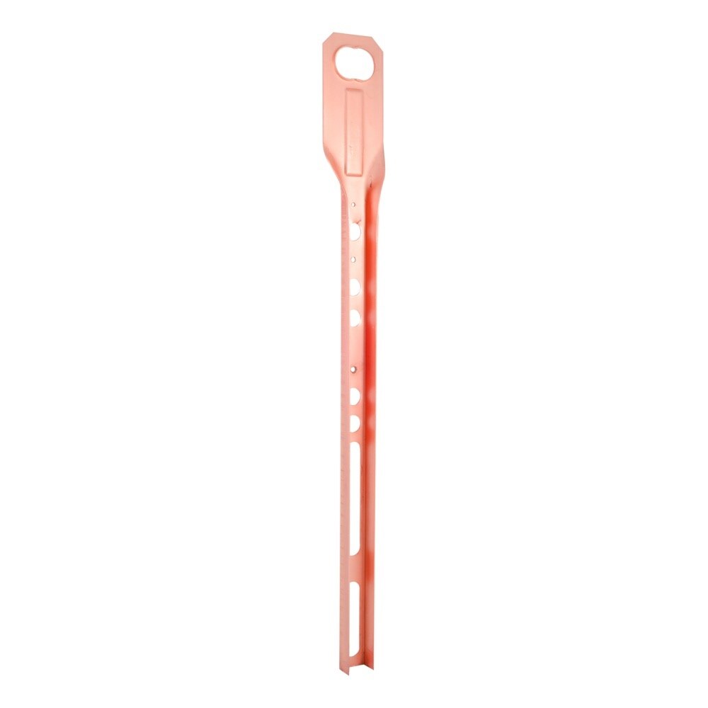 HoldRite 114-CO 1 in. x 23.25 in. Copper-Bonded Offset Carrier Bracket for Flush Valve Stub Out - 3