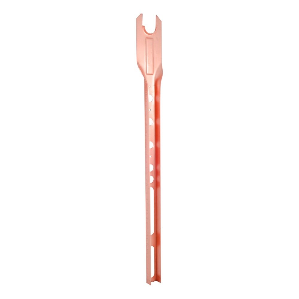 HoldRite 114-CR 23.25 in. Copper-Bonded Carrier Bracket with 1-1/8 in. Top Notch for 1 in. Flush Valves - 3