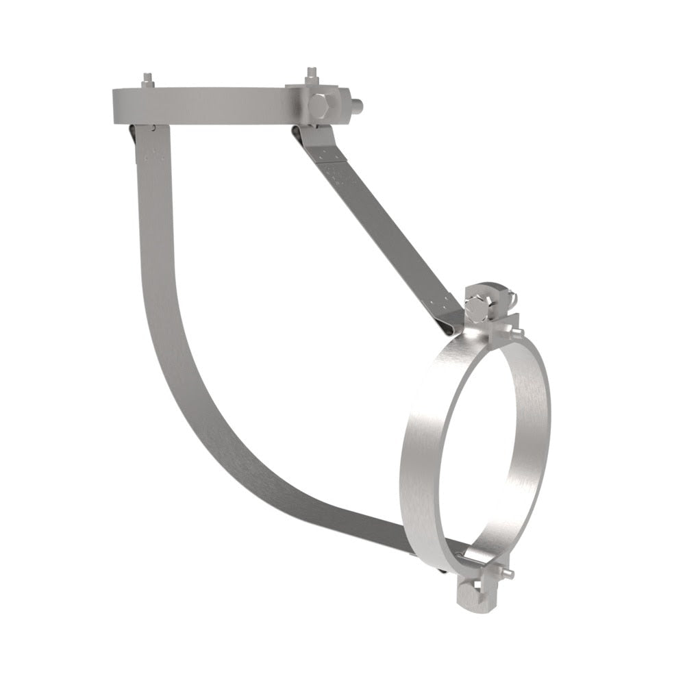 HoldRite 117-10K-G 10 in. Galvanized Short Sweep 90 Degree Bend No-Hub Fitting Restraint
