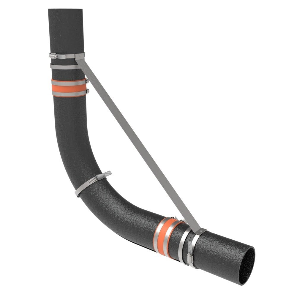 HoldRite 117-3LS 2 in. to 3 in. IPS No-Hub Long Sweep Restraint for DWV Pipe Bends - 2