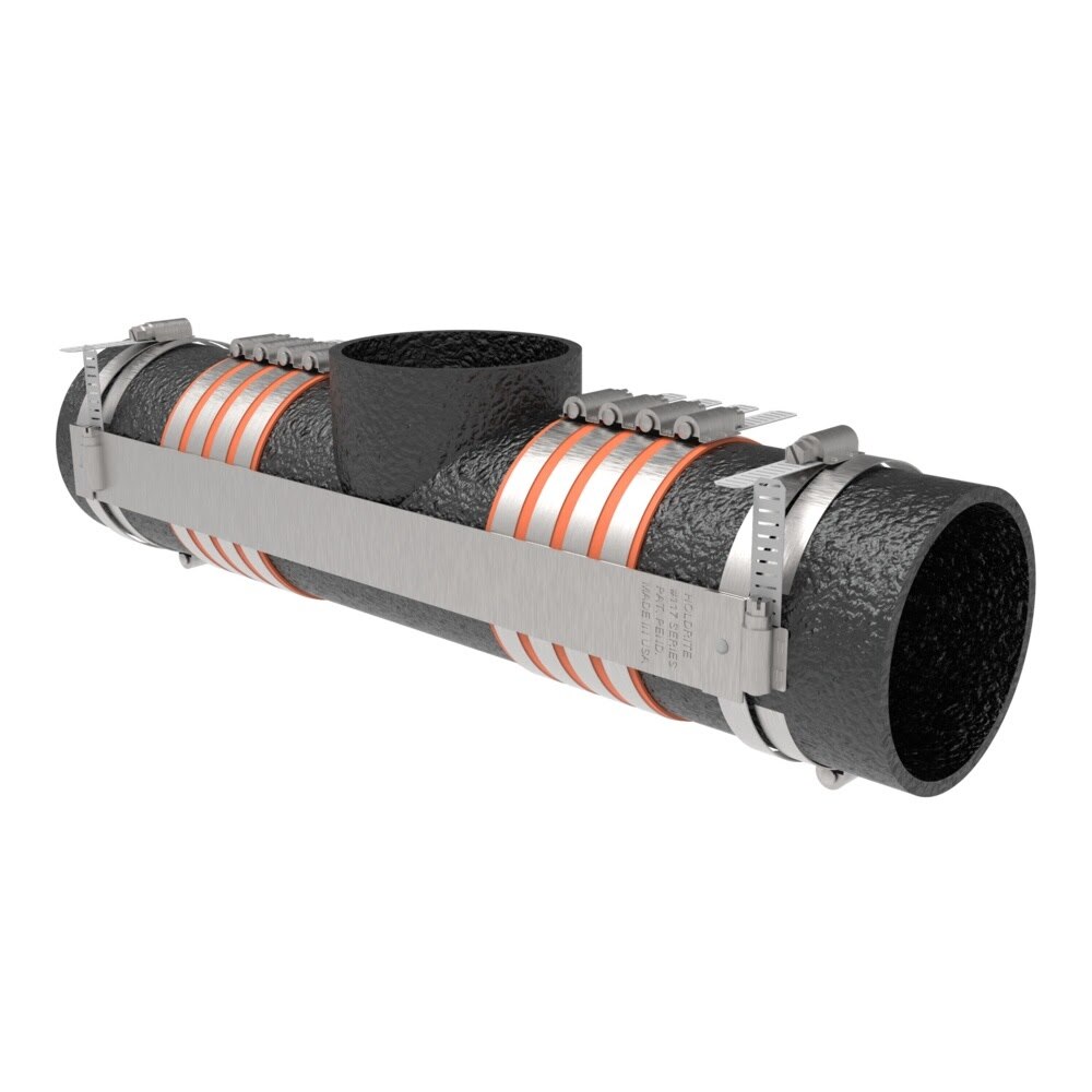 HoldRite 117-5T 5 in. No-Hub Test Tee Restraint - 2