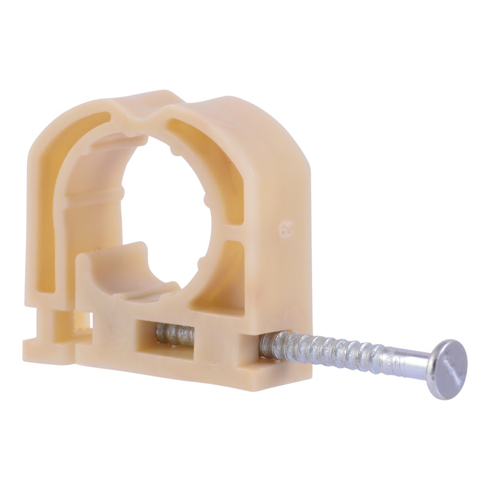 HoldRite 181 1/2 in. Plastic Full S-Nail Pipe Support Clamp with Nail - 3