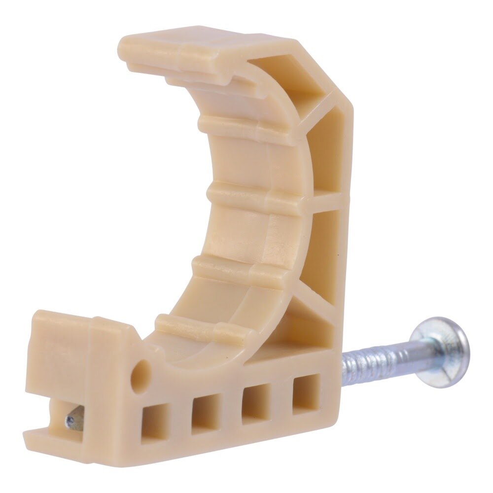 HoldRite 192 3/4 in. Plastic S-Nail Half Clamp with Nail for CTS Tubing