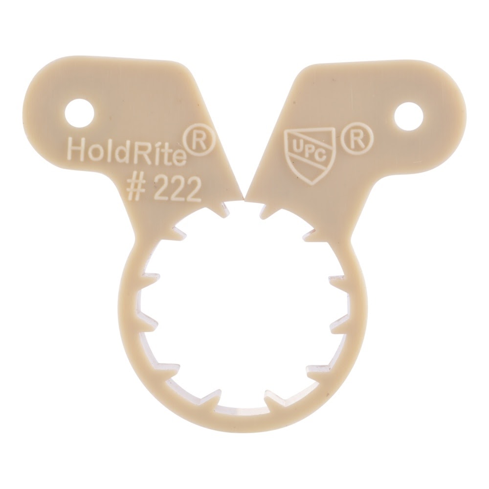 HoldRite 222 3/4 in. CTS Plastic Suspension Pipe Clamp for Copper PEX and CPVC Tubing - 2