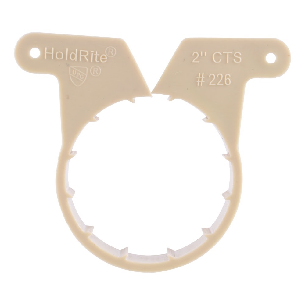 HoldRite 226 2 in. CTS Plastic Suspension Pipe Clamp for Copper PEX and CPVC Tubing - 2