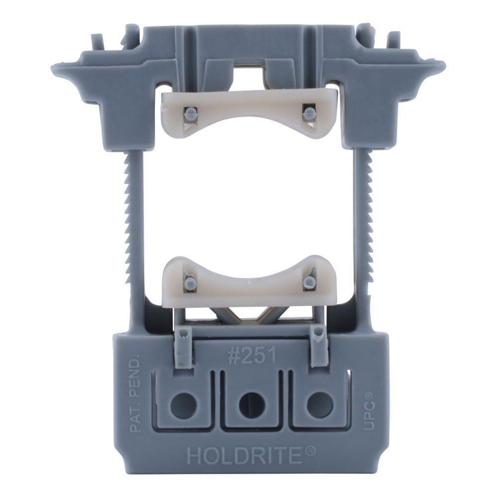 HoldRite 251 Sound Rated Polypropylene Rapid Clamp for 3/8 in to 1 in CTS Pipe - 2