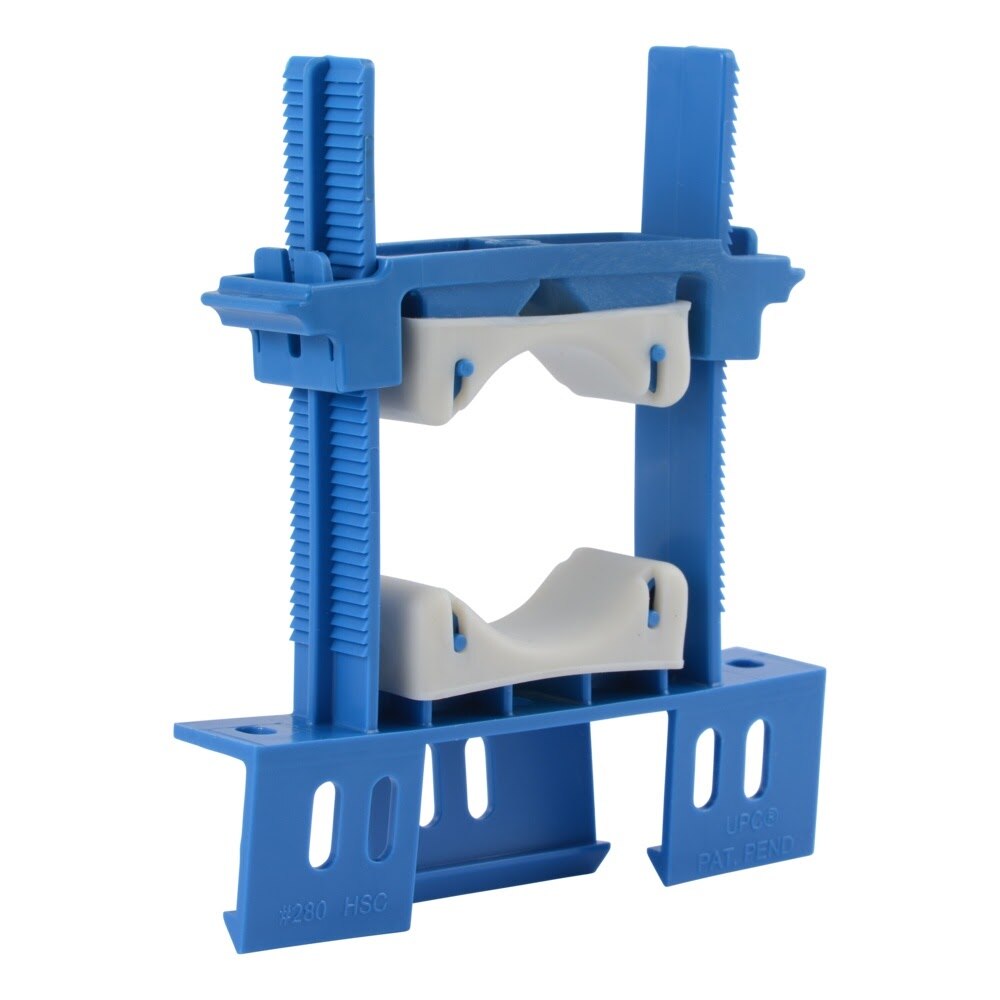 HoldRite 280 Sound Rated Plastic Variable Closure Pipe Mount Clamp for 1 in to 2 in IPS Pipe Sizes