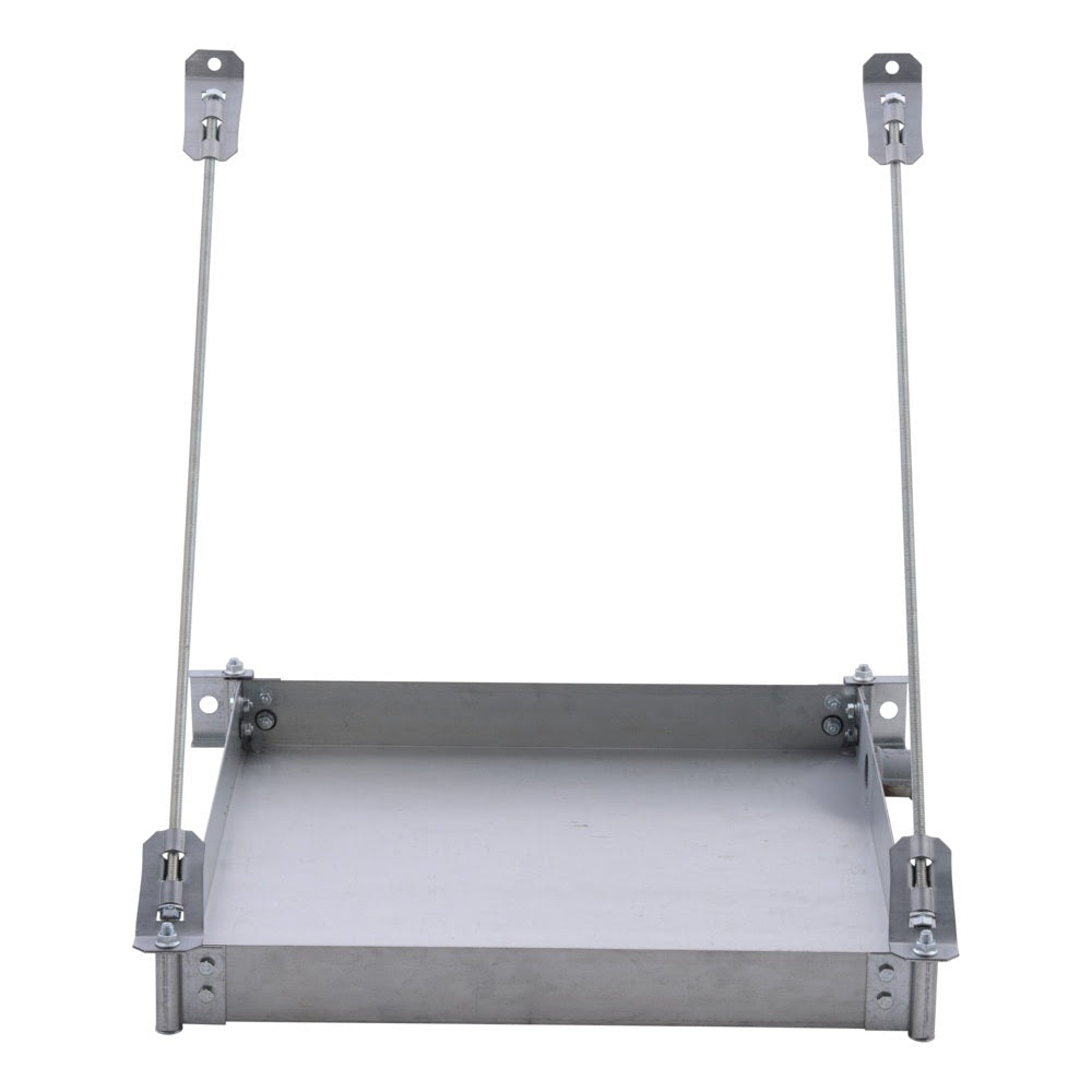HoldRite 40-SWHP-WM Wall Mounted Water Heater Platform with Metal Drain Fitting 21-1/2 in Diameter - 2