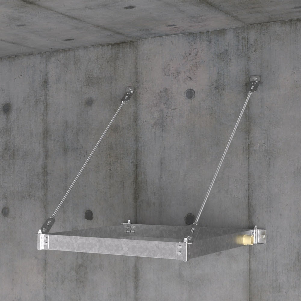 HoldRite 50-SWHP-W Quick Stand Wall Mounted Water Heater Platform and Drain Pan 26-1/2 in Diameter