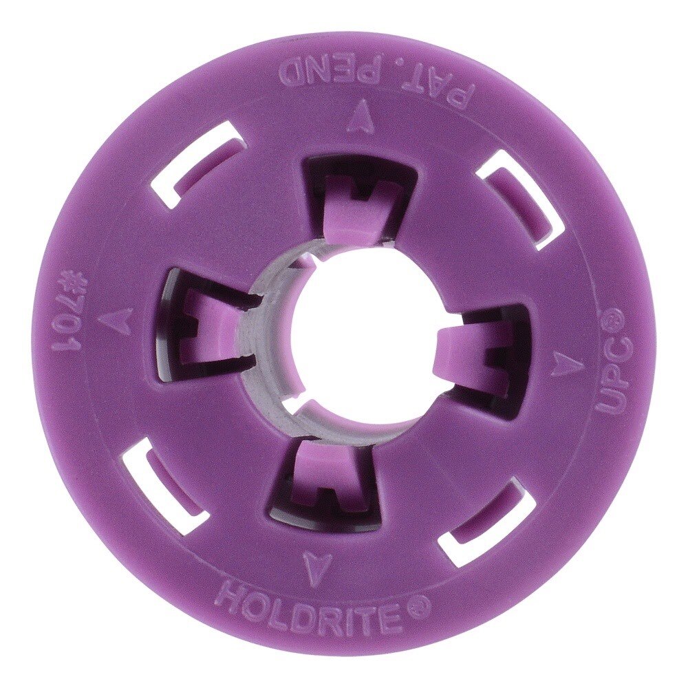 HoldRite 701 1/2 in. CTS PEXRite Plastic Stub-out Clamp for Brackets Tool Free Installation - 2