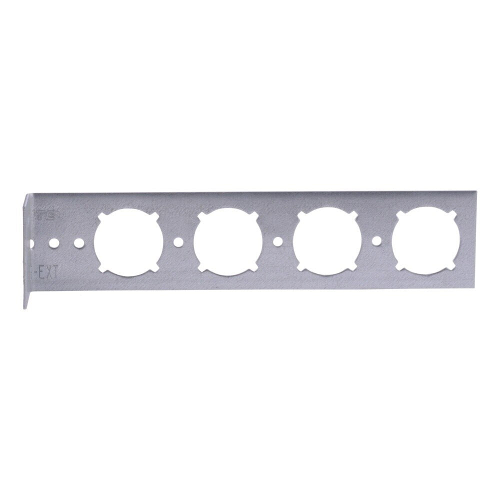 HoldRite 709-EXT Galvanized L Bracket with 1-3/8 in. Keyed Holes at 2 in. 4 in. 6 in. and 8 in. - 2