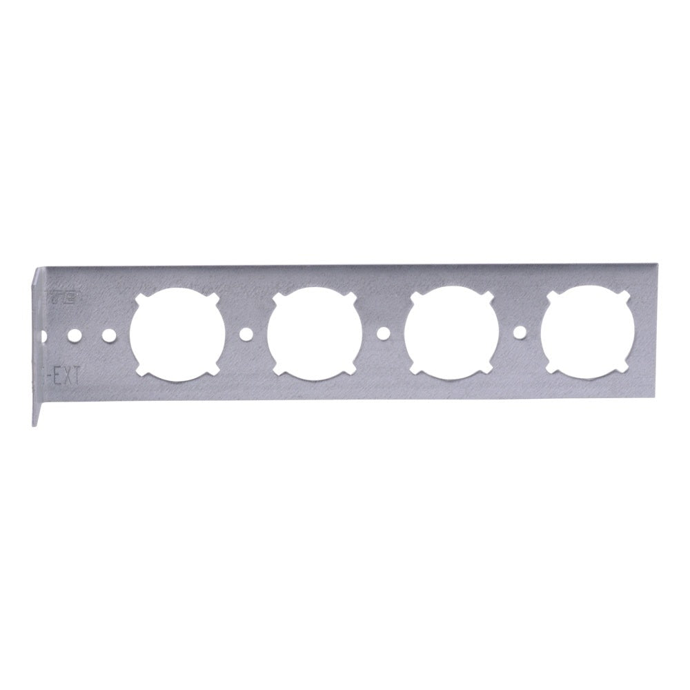 HoldRite 709-EXT Galvanized L Bracket with 1-3/8 in. Keyed Holes at 2 in. 4 in. 6 in. and 8 in. - 2
