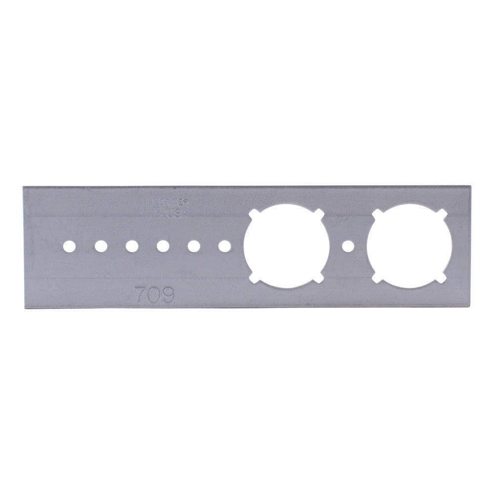 HoldRite 709 2 in. x 7 in. Galvanized Stub Bracket with 1-3/8 in. Keyed Holes - 2