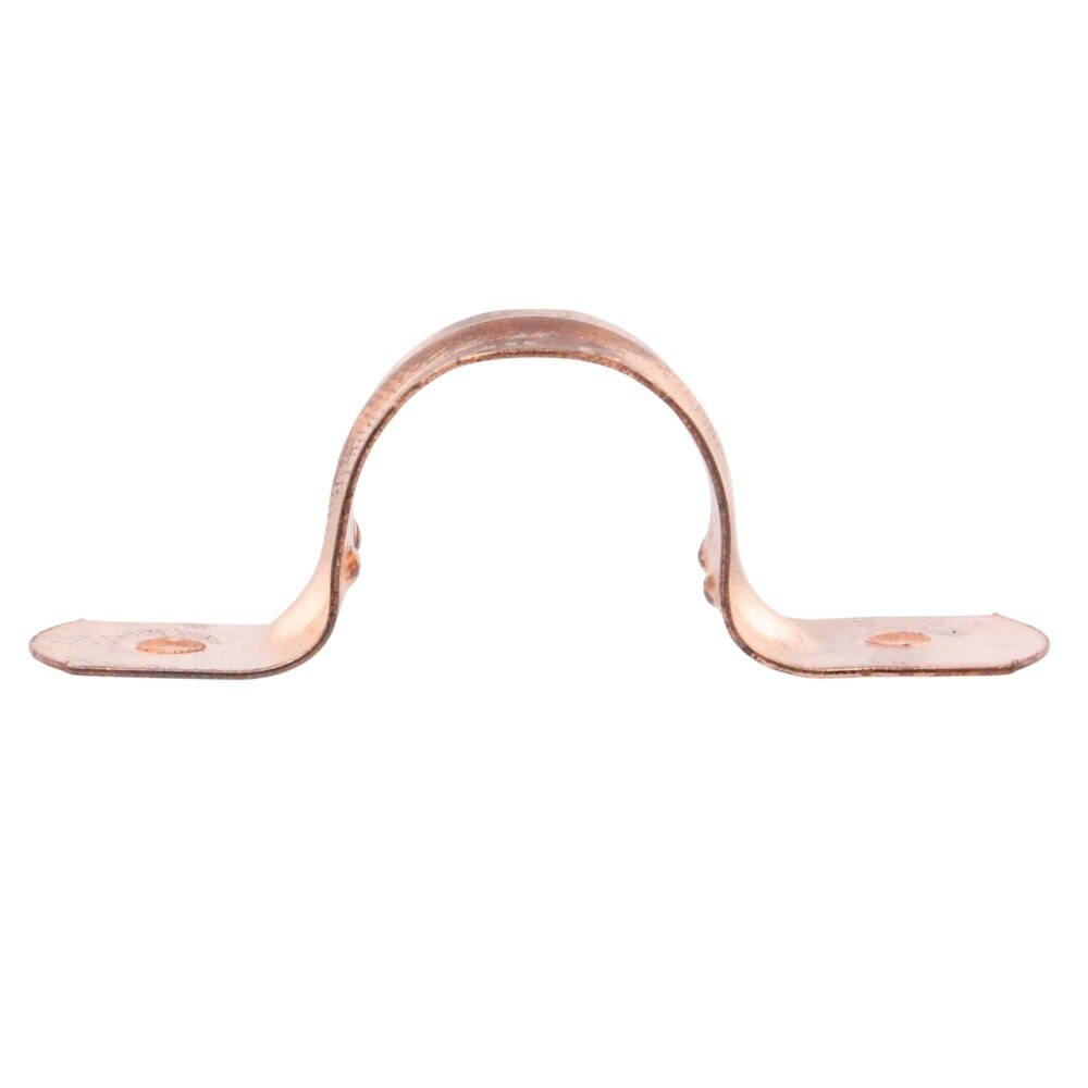 HoldRite CPS050 1/2 in. Copper-Bonded 2-Hole Tube Strap for Copper Tube Support - 3