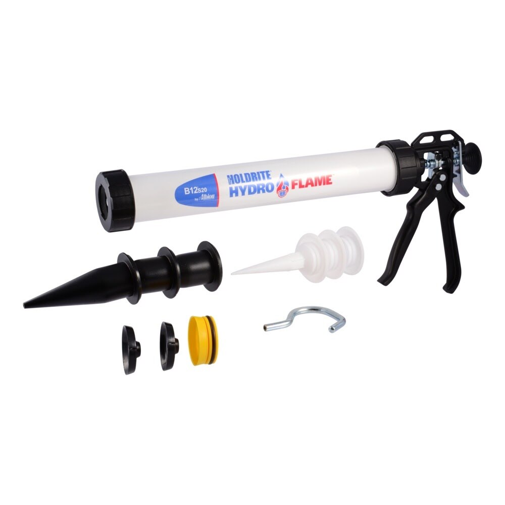 HoldRite HF-CG-20SP HydroFlame 20 oz Premium Sausage Caulk Gun for Firestop Sealants