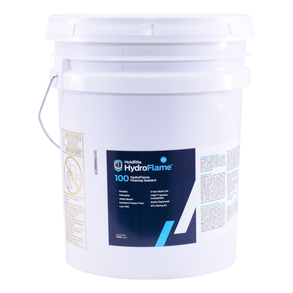 HoldRite HF100-5B HydroFlame 100 5 gal. Water-Based General Purpose Firestop Sealant (1 Pail)