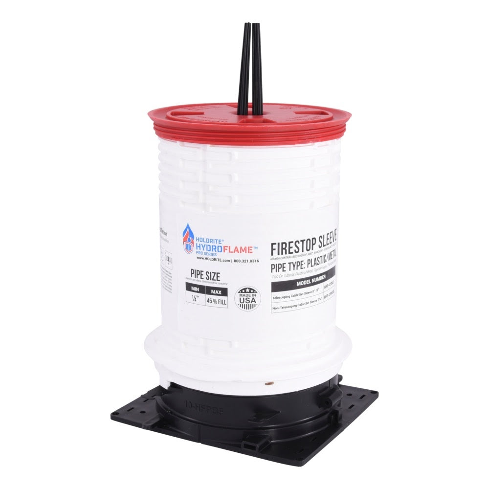 HoldRite HFP-CSM3 4 in. ID Firestop Cable Telescoping Sleeve 7-1/2 in. to 11-3/4 in. Tall