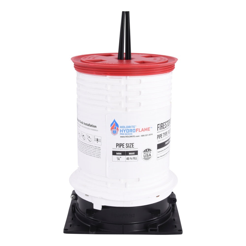 HoldRite HFP-CSM3 4 in. ID Firestop Cable Telescoping Sleeve 7-1/2 in. to 11-3/4 in. Tall - 2
