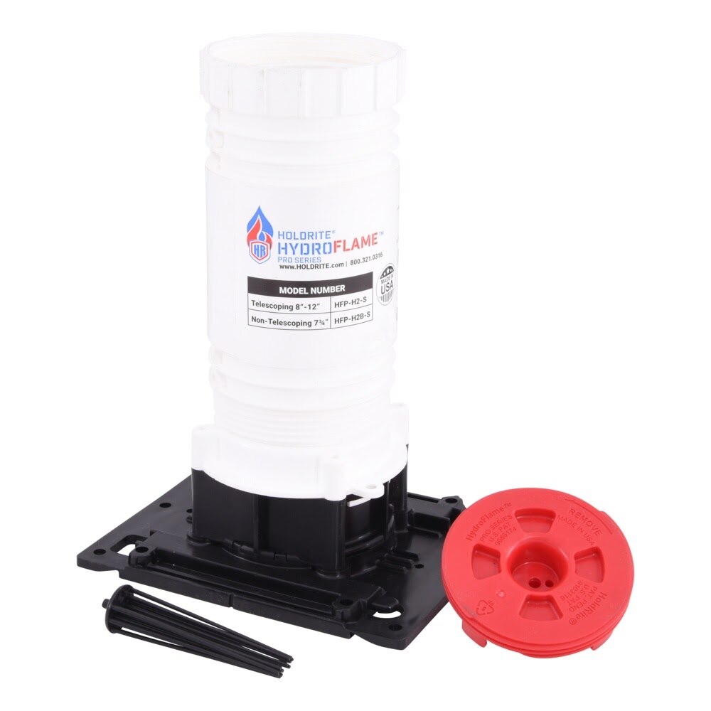 HoldRite HFP-H2-S HydroFlame Hollow Telescoping Deck Sleeve with Water Seal 1-7-8 in ID - 3