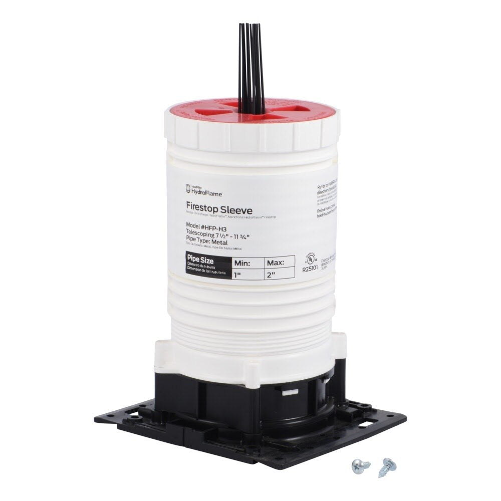 HoldRite HFP-H3 HydroFlame Hollow Telescoping Deck Sleeve 3 in ID 7-1/2 in to 11-3/4 in Tall