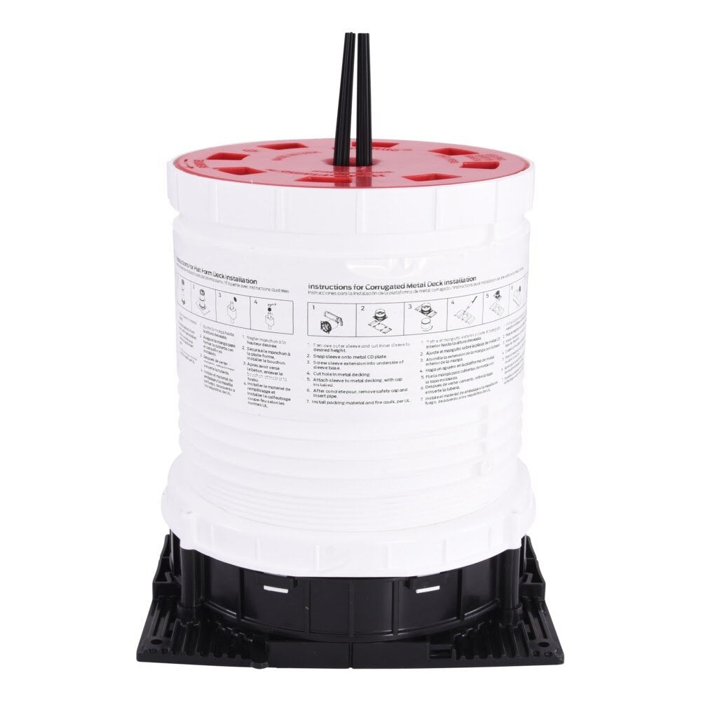 HoldRite HFP-H5 5 in. ID Hollow Telescoping Deck Sleeve 7-1/2 in. to 11-3/4 in. Tall - 2