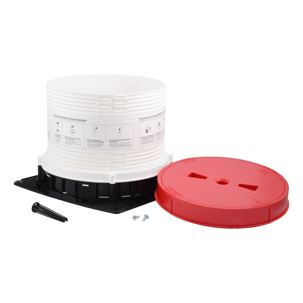 HoldRite HFP-H7B-S HydroFlame Pro Series Hollow Deck Sleeve with Water Seal and Adjustable Cap 7-1/2 in. ID 7-1/4 in. to 8 in. Tall - 2