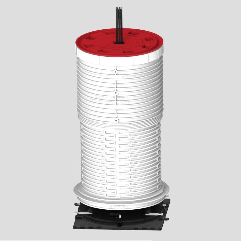 HoldRite HFP-M4 HydroFlame Pro Telescoping Firestop Deck Sleeve for 3 in. to 4 in. Metal Pipe - 2