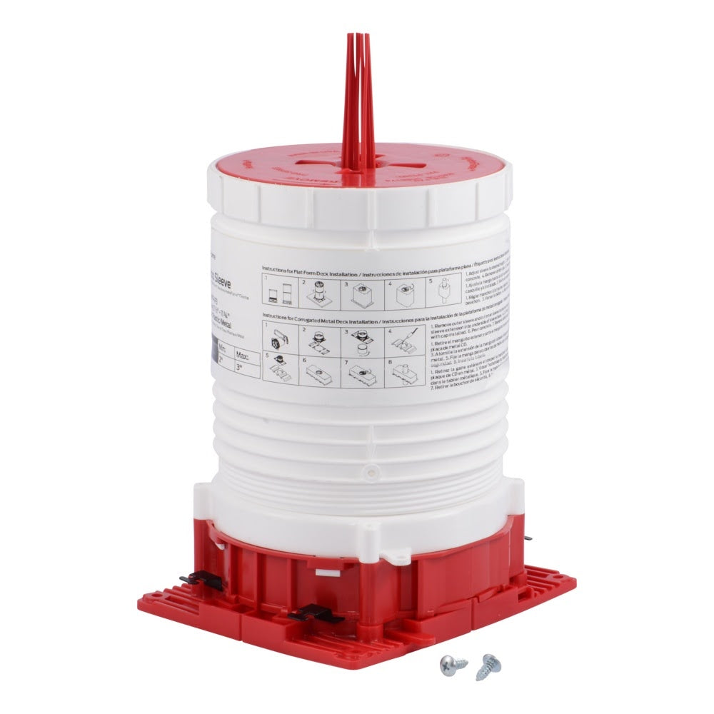 HoldRite HFP-P3 Telescoping Firestop Deck Sleeve for 2 in. to 3 in. Pipe 7-1/2 in. to 11-3/4 in. Tall