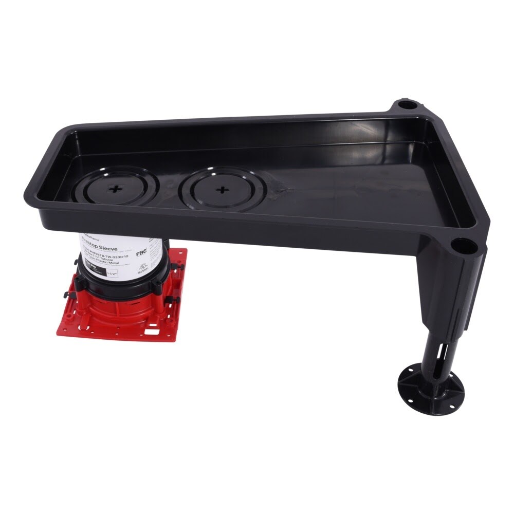 HoldRite HFPLTB-TW-0200-10 Firestop Long Tub Box 1-1-2 in OD Bathtub Drain 2 in Sleeve 10 in Tall - 3