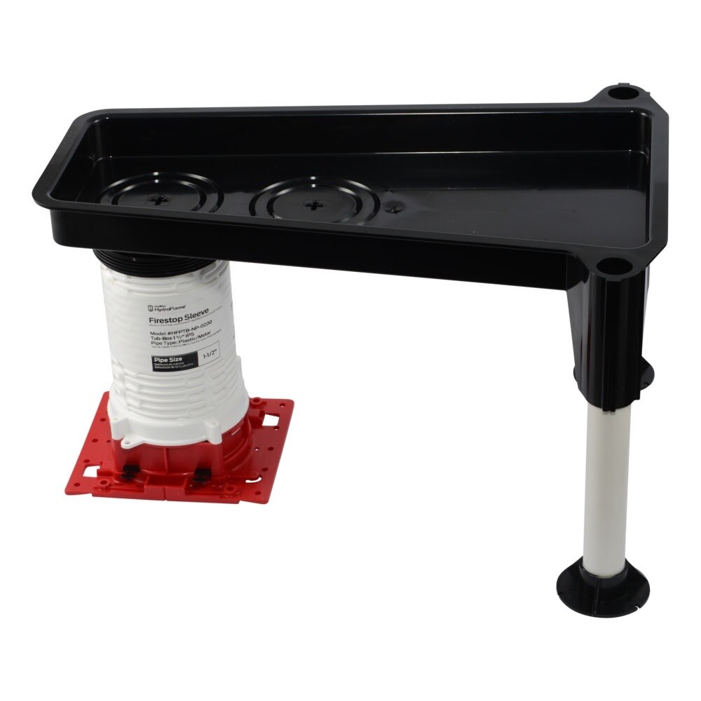 HoldRite HFPTB-NP-0200 HydroFlame Pro Long Tub Box with 1-1/2 in. IPS Drain 10-1/2 in. Tall - 3