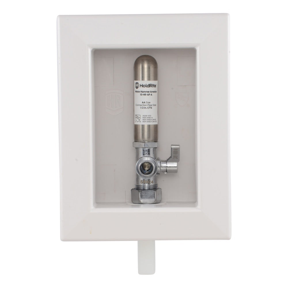 HoldRite HR-AFRA-P-1 1/2 in. PEX x 3/8 in. Compression Fire Rated Appliance and Fixture Outlet Box with Water Hammer Arrestor - 2