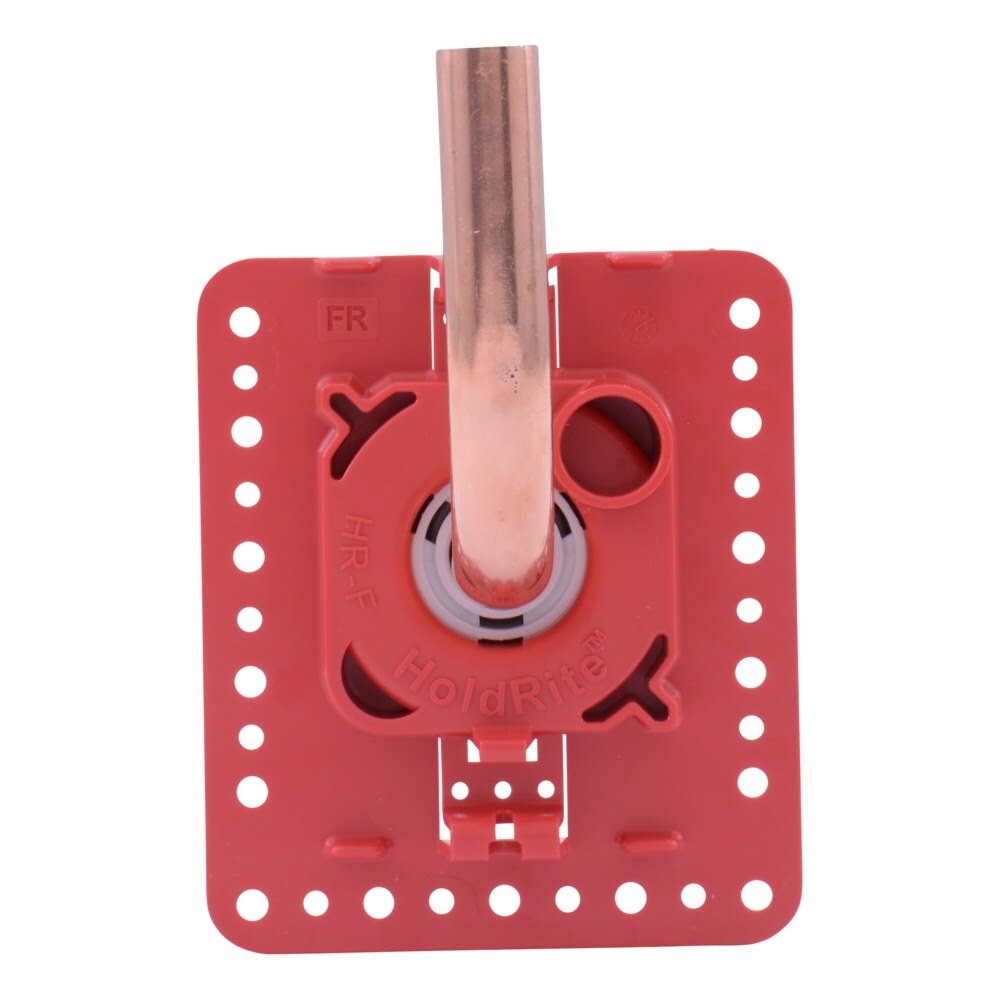 HoldRite HR-FR-M-0 1/2 in. Copper x 1/4 in. Compression Fire Rated Fixture Outlet Box with Valve - 2
