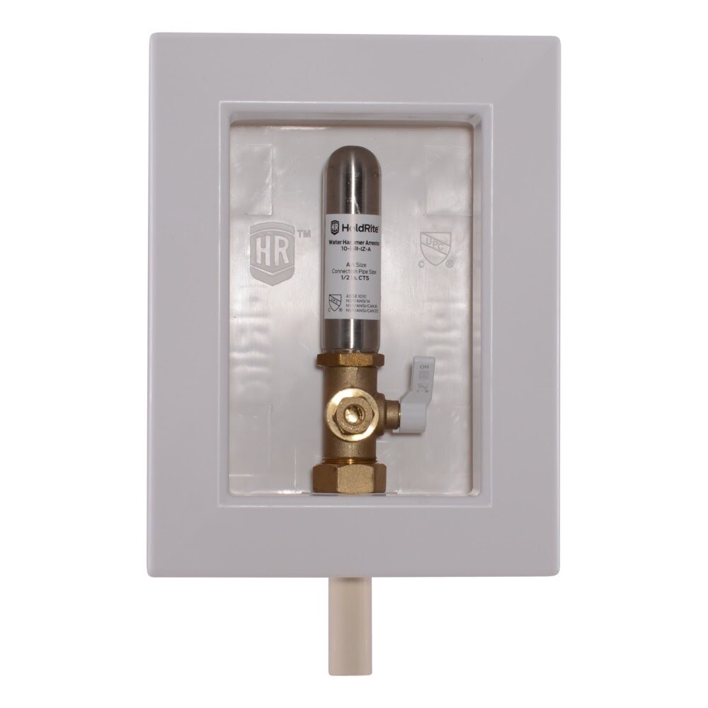 HoldRite HR-IMA-C-0 Ice Maker Outlet Box with Water Hammer Arrestor 1/2 in. CPVC x 1/4 in. Compression - 2