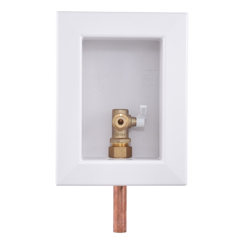 HoldRite HR-IMR-M-0 Fire Rated Ice Maker Outlet Box with 1/2 in. Copper x 1/4 in. Compression - 2