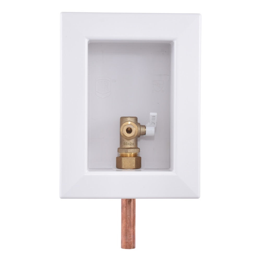 HoldRite HR-IMR-M-0 Fire Rated Ice Maker Outlet Box with 1/2 in. Copper x 1/4 in. Compression - 2