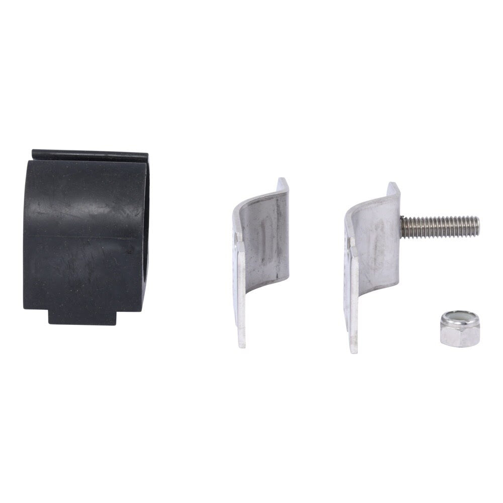 HoldRite HR100162-4-555 304 Stainless Steel Strut Mounted Cushion Clamp for 1-5/8 in. OD Tube - 2