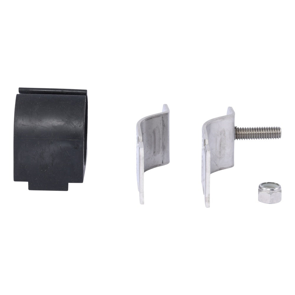 HoldRite HR100162-4-555 304 Stainless Steel Strut Mounted Cushion Clamp for 1-5/8 in. OD Tube - 2
