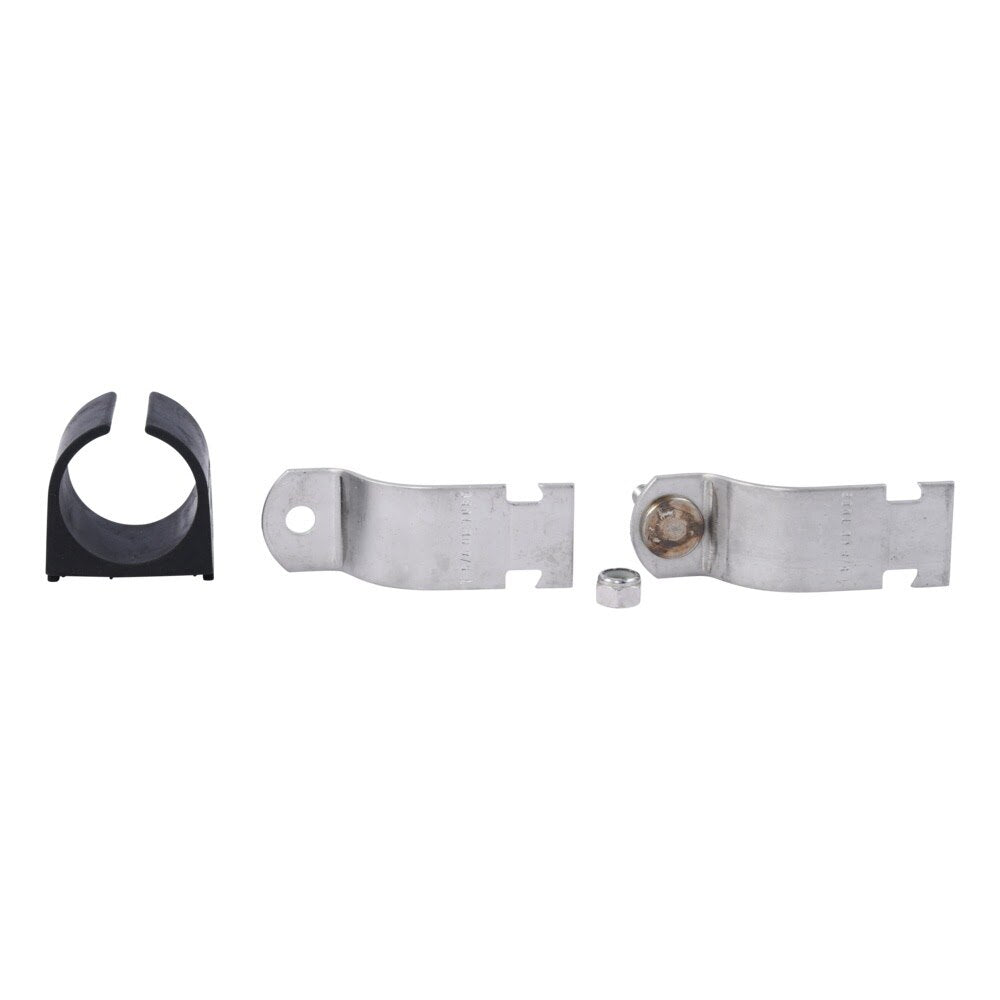 HoldRite HR100162-4-555 304 Stainless Steel Strut Mounted Cushion Clamp for 1-5/8 in. OD Tube - 3