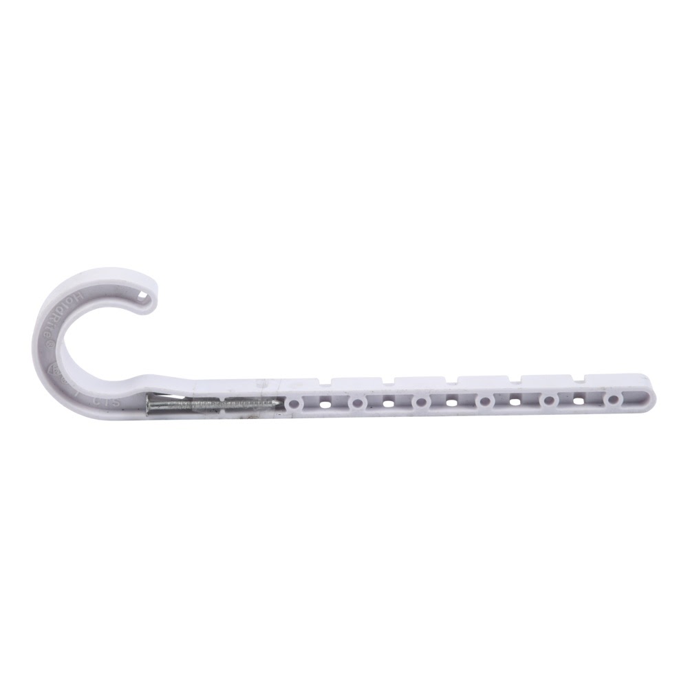 HoldRite P-JHOOK100CTS 1 in Plastic Adjustable J Hook Pipe Hanger 7.375 in Length with Nail Fastener - 3