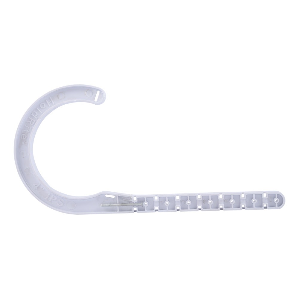 HoldRite P-JHOOK400DWV 4 in. Plastic Adjustable J Hook Pipe Hanger 13 in. Length - 3