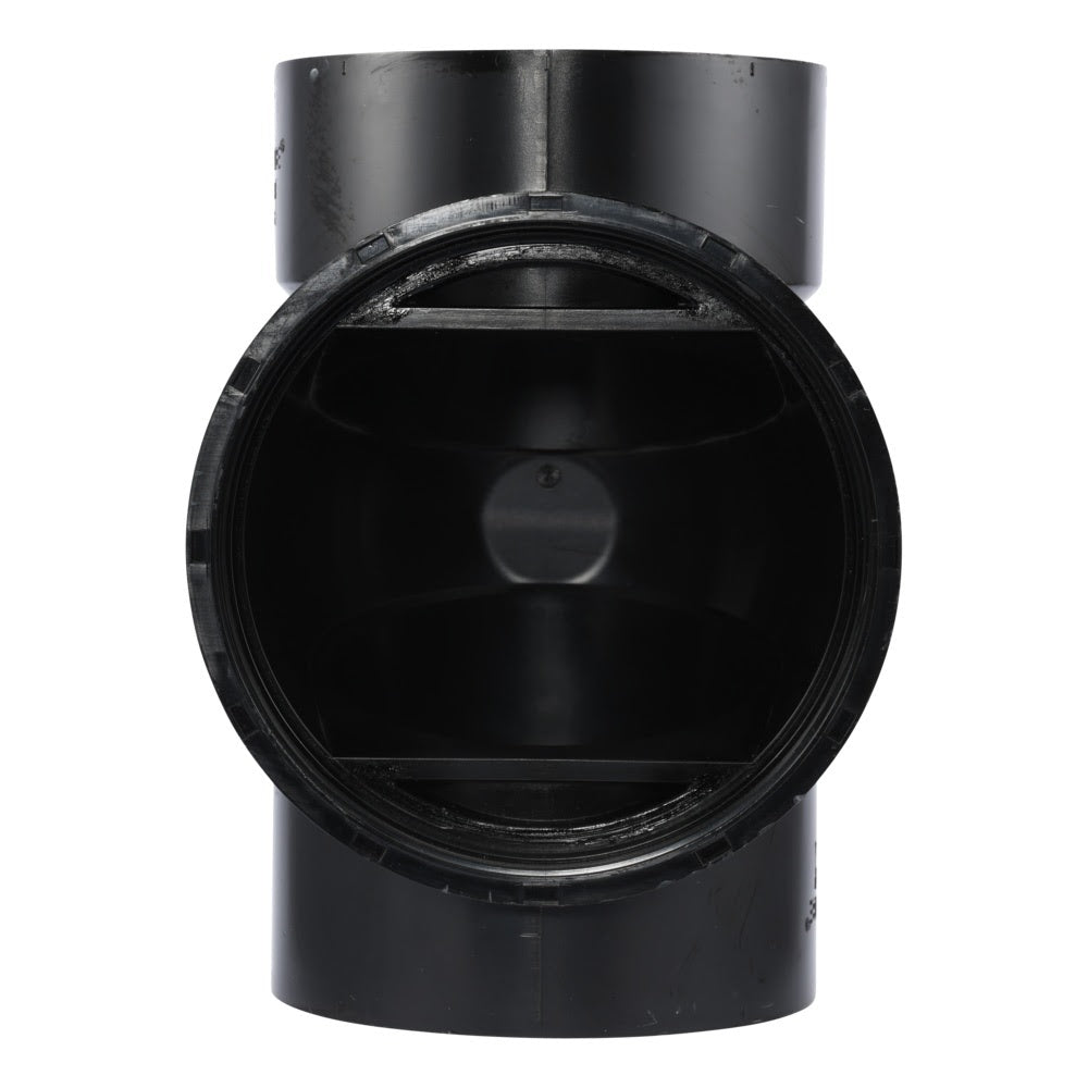 HoldRite TRABS4 4 in. ABS DWV Test Cleanout Tee Only - 2