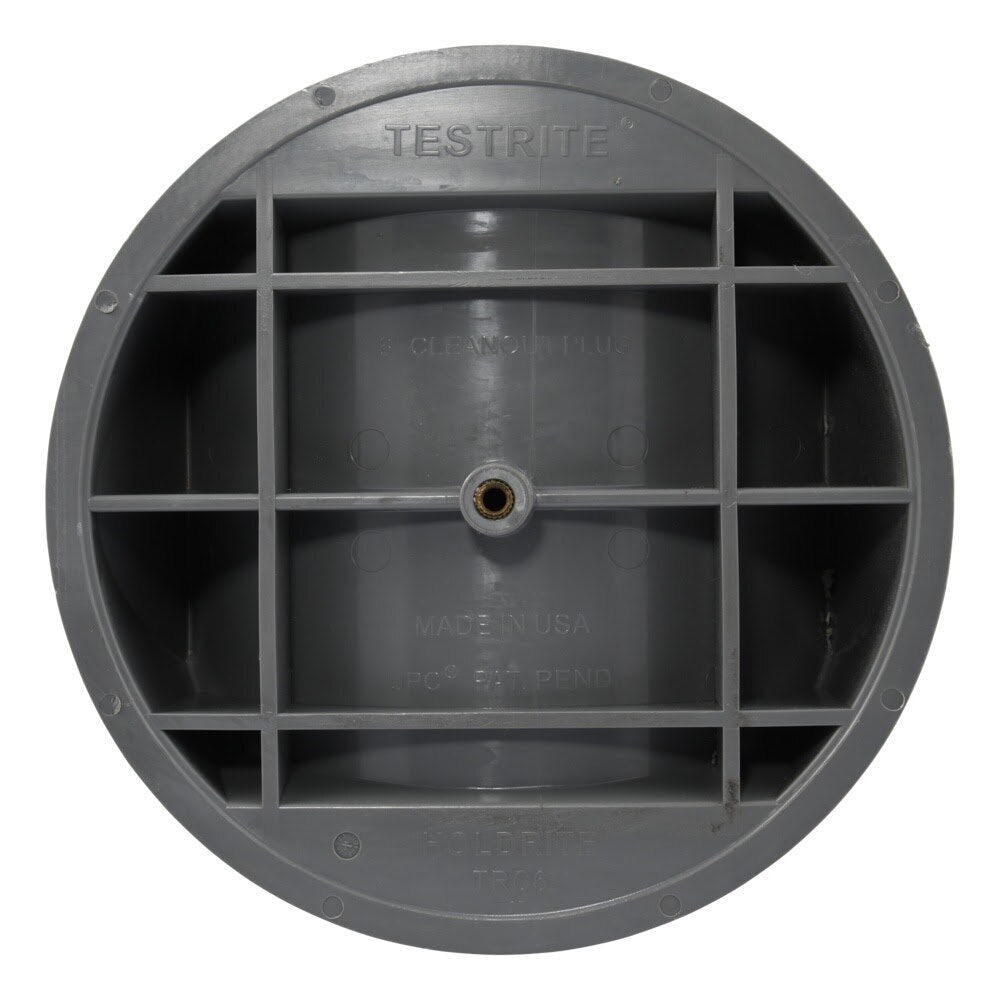 HoldRite TRC6-B 6 in. TestRite Cleanout Plug with Brass Insert for Test Cleanout Tees - 3
