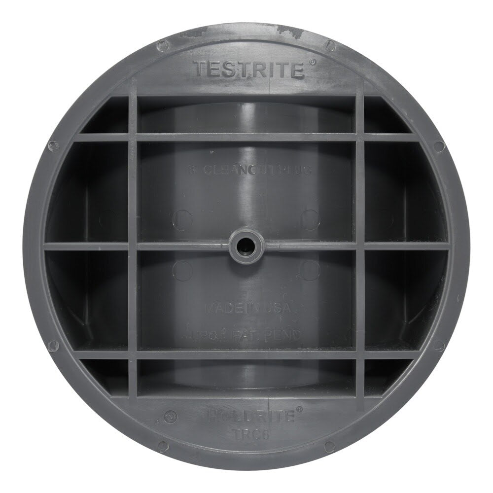 HoldRite TRC6 6 in TestRite Cleanout Plug for DWV Test and Cleanout Tees - 3