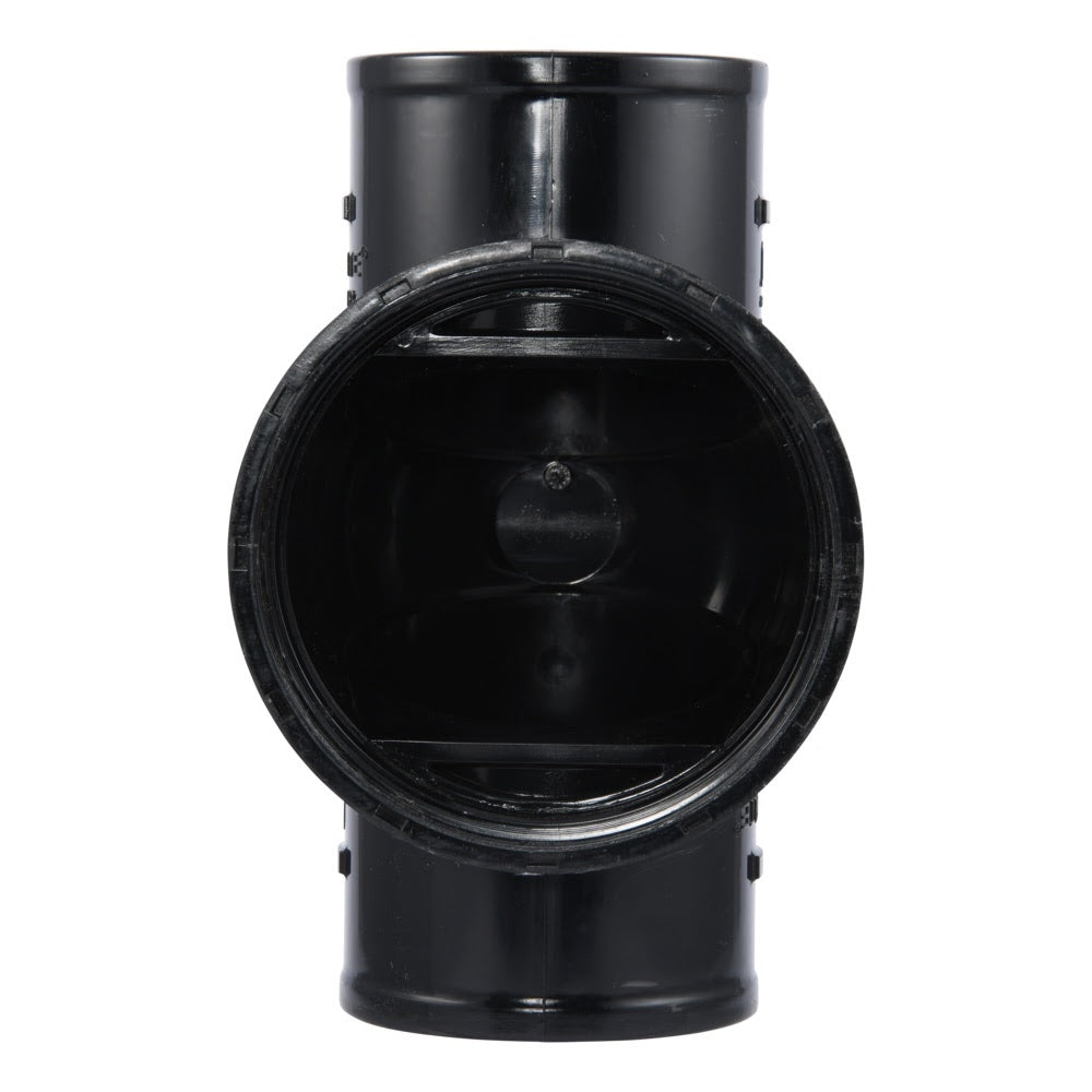 HoldRite TRPVCNH3 3 in PVC No-Hub DWV Test Cleanout Tee Only - 2