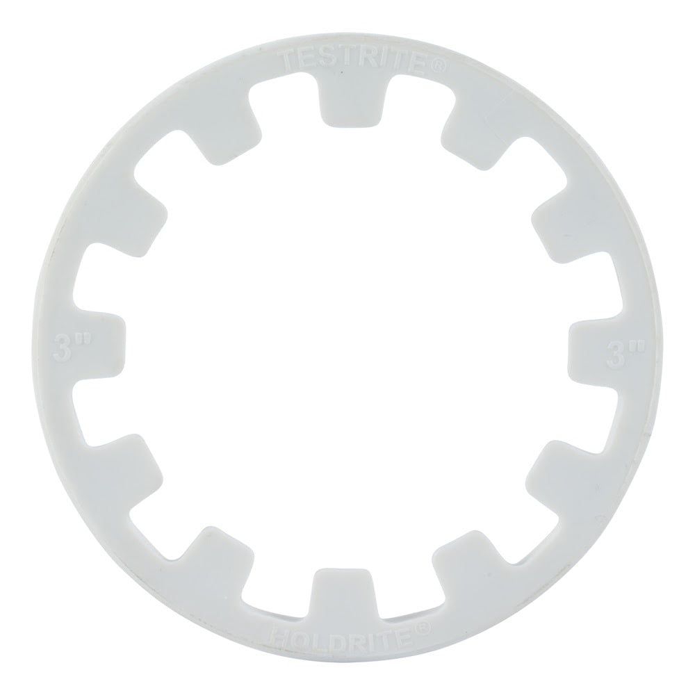 HoldRite TRSPVC3 3 in PVC Spanner Ring for TestRite PVC Test Cleanout Tees - 2